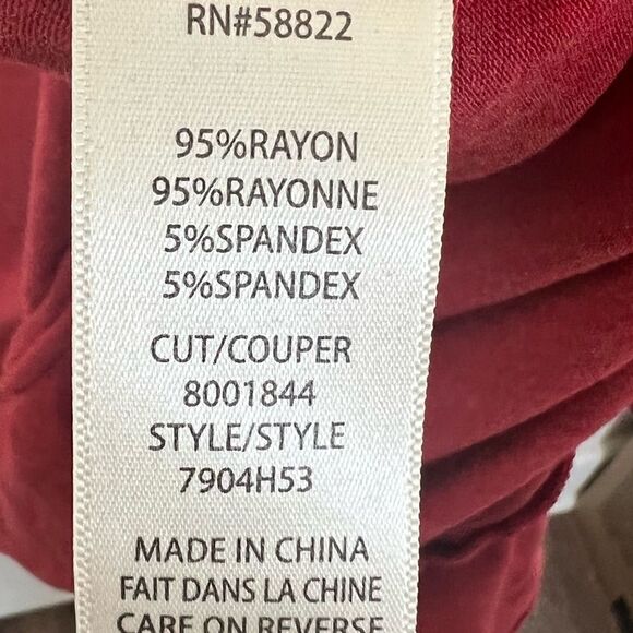 Max Studio Red Sleeveless Ruffled Hem Dress Size Small - Picture 9 of 9